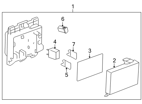 2007 Saturn Aura Junction Block Diagram for 25807174