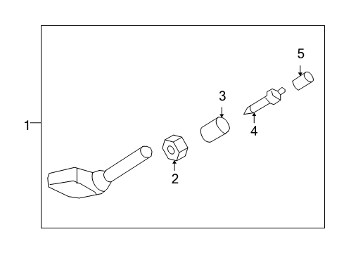 2011 Cadillac DTS Tire Pressure Monitoring Diagram