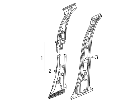 2022 Buick Enclave Center Pillar Diagram