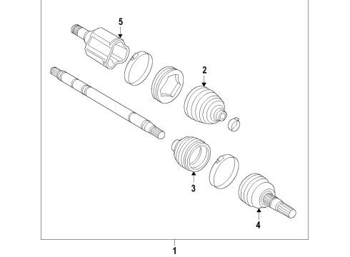 2018 Buick Enclave Front Axle Shafts & Joints, Drive Axles Diagram