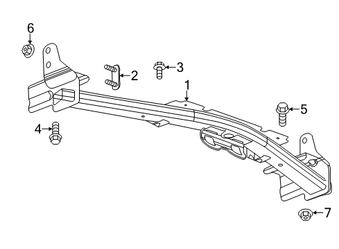 2014 Chevy Silverado 1500 Frame - Trailer Hitch Components Diagram 4 - Thumbnail