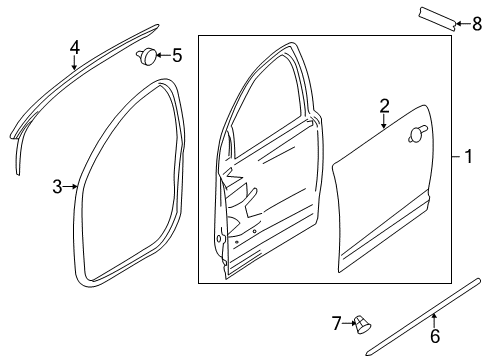 2012 Chevy Caprice Front Door Diagram