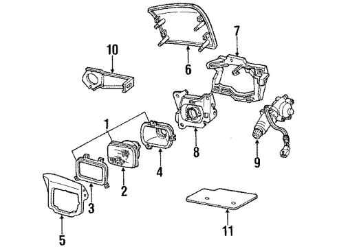 1988 Buick Reatta Headlamps Diagram