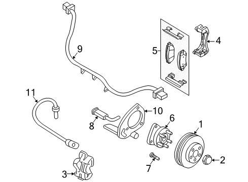 2005 Pontiac Montana Front Brakes Diagram