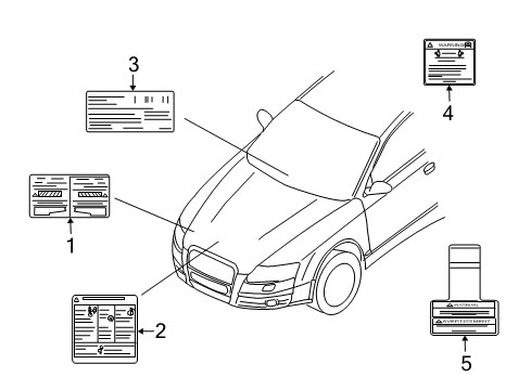 2008 Chevy Aveo Information Labels Diagram