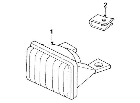1994 Buick Regal Park & Signal Lamps Diagram