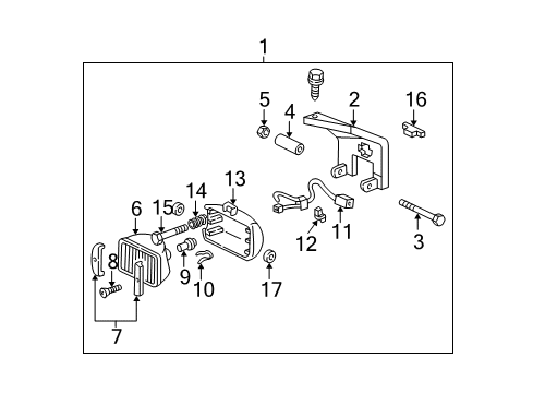 1997 GMC C3500 Fog Lamps Diagram
