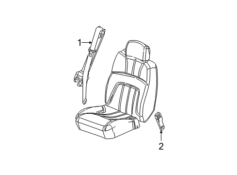 2004 Chevy Trailblazer Seat Belt Diagram
