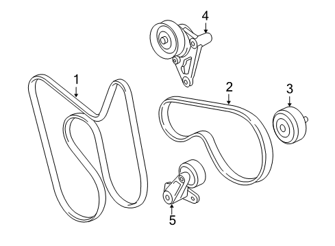 2014 GMC Yukon Belts & Pulleys Diagram