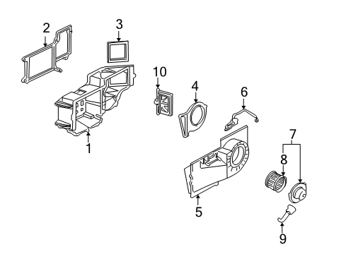 2017 Chevy Express 2500 Blower Motor & Fan Diagram