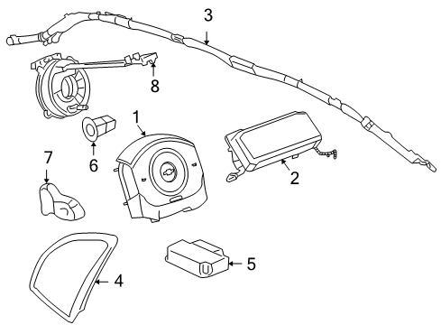 2006 Pontiac G6 Air Bag Components Diagram
