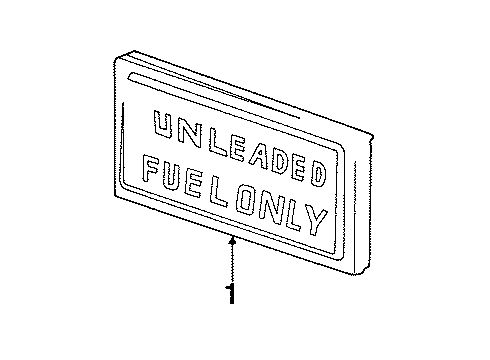 1990 Chevy Lumina Info Label Diagram for 10165653