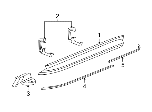 2008 GMC Yukon XL 1500 Running Board Diagram 1 - Thumbnail