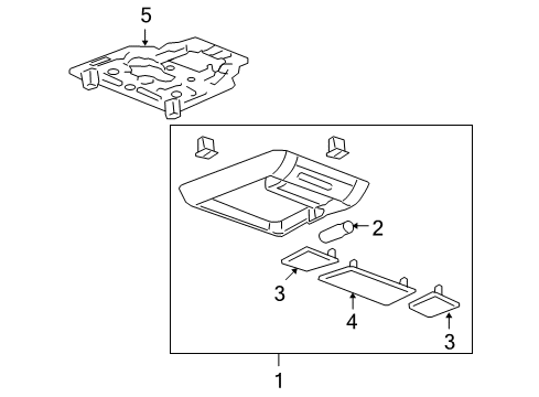 2011 Chevy Silverado 1500 Overhead Console Diagram 5 - Thumbnail