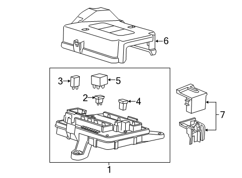 2024 Chevy Camaro Junction Block Diagram for 84081785