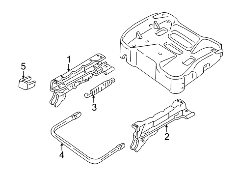 2002 Pontiac Grand Am Tracks & Components Diagram 3 - Thumbnail
