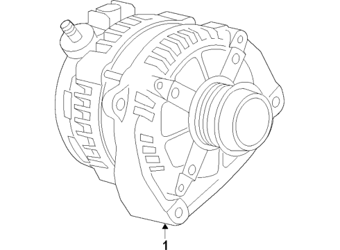 2019 Chevy Silverado 1500 Alternator Diagram 1 - Thumbnail