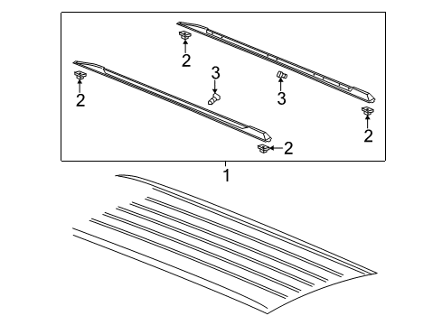 2020 Cadillac Escalade ESV Luggage Carrier Diagram