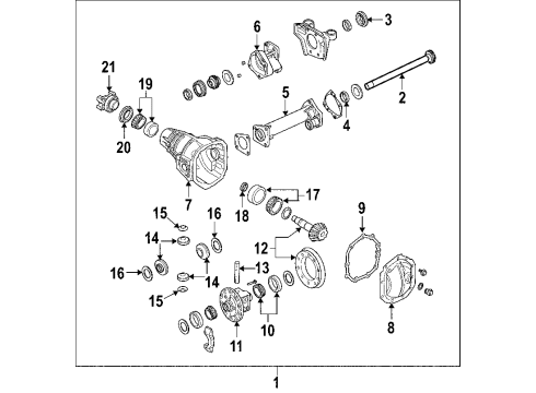 2007 Hummer H3 Front Axle, Axle Shafts & Joints, Differential, Drive Axles, Propeller Shaft Diagram