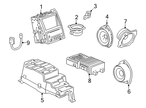 2013 Cadillac Escalade Sound System Diagram 1 - Thumbnail