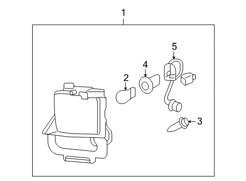 2008 Cadillac STS Fog Lamps Diagram