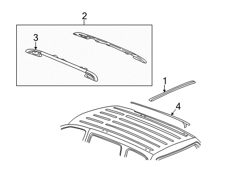 2006 GMC Yukon Luggage Carrier Diagram