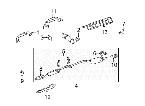 2011 Buick Lucerne Crossover Pipe Diagram for 12624024