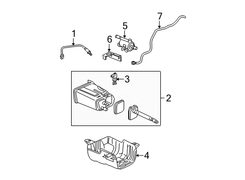 2002 Saturn Vue Emission Components Diagram
