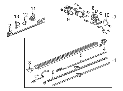2019 Chevy Suburban Running Board Diagram 4 - Thumbnail