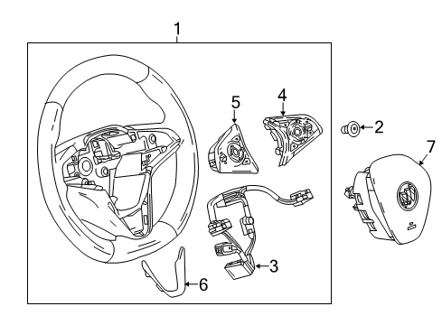 2020 Buick Regal Sportback Steering Column & Wheel, Steering Gear & Linkage Diagram 5 - Thumbnail