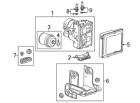 2015 Chevy Spark EV ABS Components Diagram