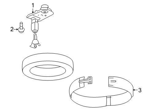2012 Buick Enclave Spare Tire Carrier Diagram