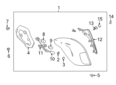 2022 Buick Encore Tail Lamps Diagram