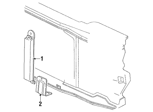 1991 GMC C2500 Power Steering Cooler Diagram for 26046912