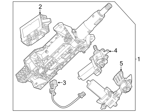 2022 GMC Sierra 1500 Steering Column & Wheel, Steering Gear & Linkage Diagram 4 - Thumbnail