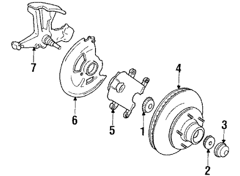 1985 Chevy C20 Front Brakes Diagram