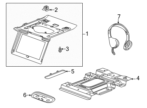 2020 Chevy Suburban Overhead Console Diagram 3 - Thumbnail
