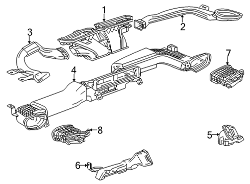 2021 Buick Encore GX Air Outlet, Driver Side Diagram for 42745990