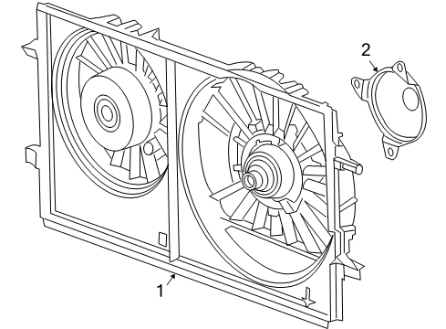 2005 Pontiac G6 Cooling System, Radiator, Water Pump, Cooling Fan Diagram 2 - Thumbnail