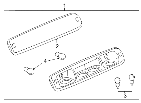 2013 Chevy Silverado 1500 High Mount Lamps Diagram