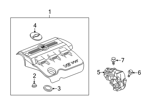 2010 Chevy Equinox Engine Appearance Cover Diagram 2 - Thumbnail