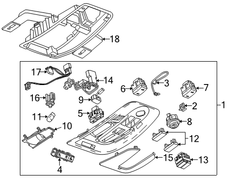 2017 Chevy Equinox Overhead Console Diagram