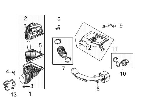 2020 Cadillac XT5 Resonator Diagram for 84649934