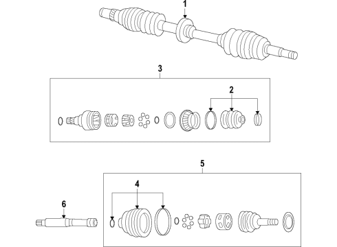 2017 Chevy Volt Front Axle Shafts & Joints, Drive Axles Diagram