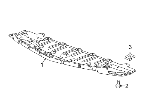 2021 Chevy Malibu Splash Shields Diagram