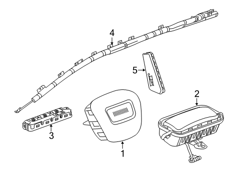 2022 Chevy Blazer Air Bag Components Diagram