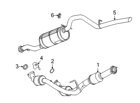 2022 Chevy Silverado 3500 HD Exhaust Components Diagram