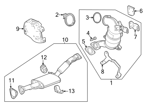 2024 Buick Encore GX Upper Bracket Diagram for 12708185