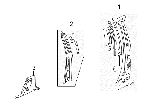2017 Chevy Traverse Center Pillar Diagram