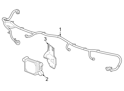 2022 GMC Sierra 1500 Electrical Components - Front Bumper Diagram 3 - Thumbnail